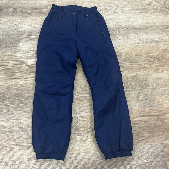 Vintage Obermeyer Artic T Snow Pants (Navy) Retro Ski Pants High Waist women's 8 - Picture 3 of 14